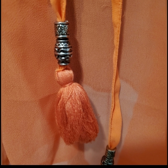 Just Class Swimsuit Cover-Ups w/ Tie Waist and Tassels Set of 2 - Picture 9 of 10